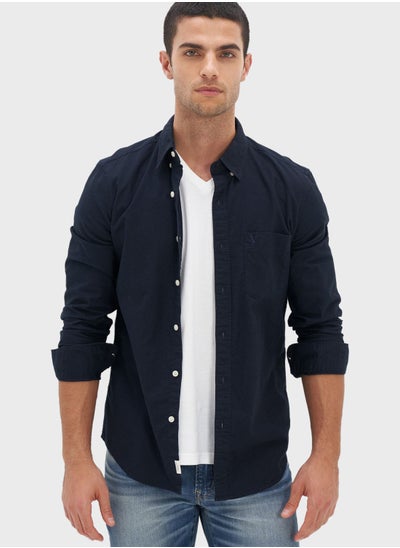 Buy Oxford slim fit button down shirt in Saudi Arabia