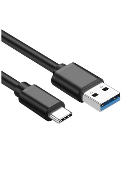 اشتري كابل شحن USB من النوع C، كابل بيانات شحن سريع، أسود في السعودية