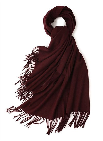 اشتري Solid Warm Thickened Lambswool Scarf في السعودية