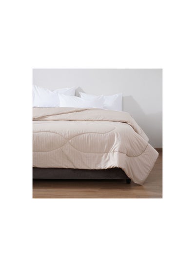 Buy Stria Roll Comforter 150x220cm - Stone in UAE