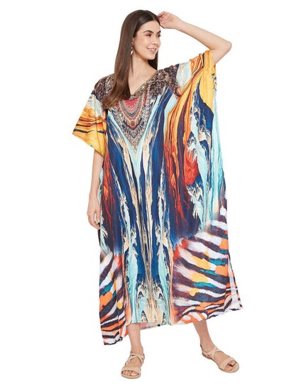 Buy Beach Printed Robe Sunscreen Cover in UAE