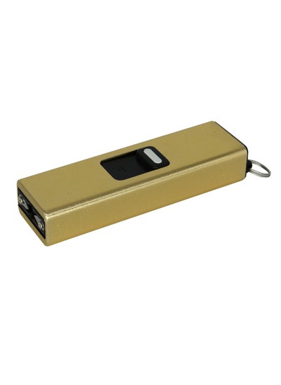 Buy MultiFunctional USB Rechargeable Flashlight, Gold in Saudi Arabia