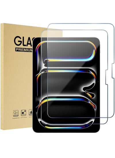 Buy 2Pcs Screen Protector for iPad Air 13 Inch(M2) 2024/iPad Pro 13 Inch(M4) Tempered Glass Screen Saver Protective Film Guard in UAE