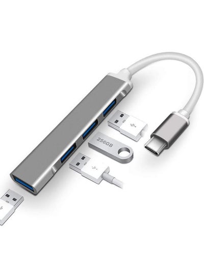 اشتري USB C Hub, USB Hub to HDMI Multiport AUSB C Dongle Adapter 4 in 1 with 1 USB 3.0 Ports and 3 USB 2.0 Ports,Compatible with MacBook Pro Air HP XPS and More Type C Devices في مصر