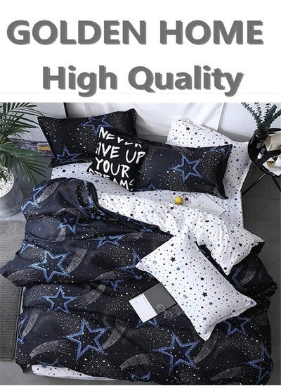 Buy Golden Home Luxurious Single-Person Bedding Set - Includes 1 Duvet, 1 Bed Sheet, and 4 Pillowcases Soft & Comfortable in UAE