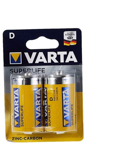 Buy Varta Superlife R20D Battery 2 Unit in UAE