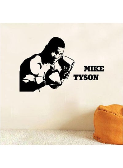 اشتري Boxing figure Tyson gym art stickers bedroom living room decorative wall stickers can remove the stickers في مصر