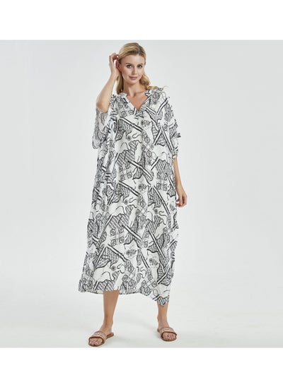 اشتري Beach Printed Robe Sunscreen Cover في الامارات