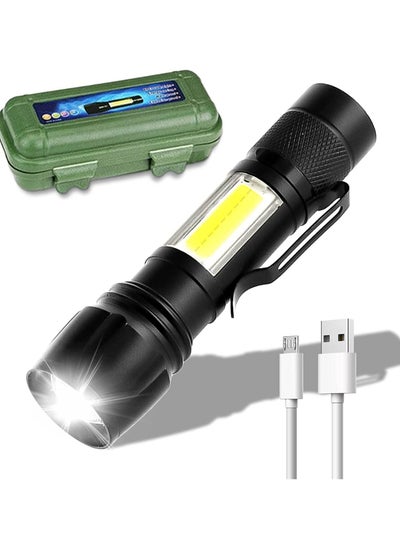 Buy LED Searchlight For Land And Trips Black/Green in Saudi Arabia