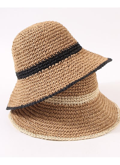 Buy New Foldable Handwoven Straw Hat in Saudi Arabia