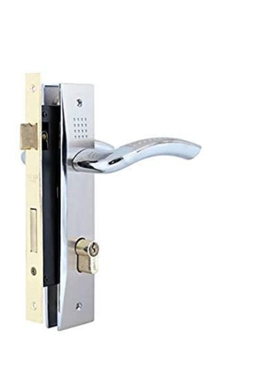 Buy Robustline Chrome plated Door Handle & Lock Complete Set  with 3 keys in UAE