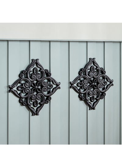 اشتري Zoya 2-Piece Square Wall Panel Set 40 x 2 x 40 cm في الامارات