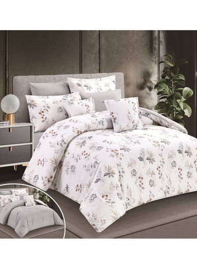 Buy Horse Classic comforter set100% luxurious cotton with a floral pattern 8 pieces in Saudi Arabia