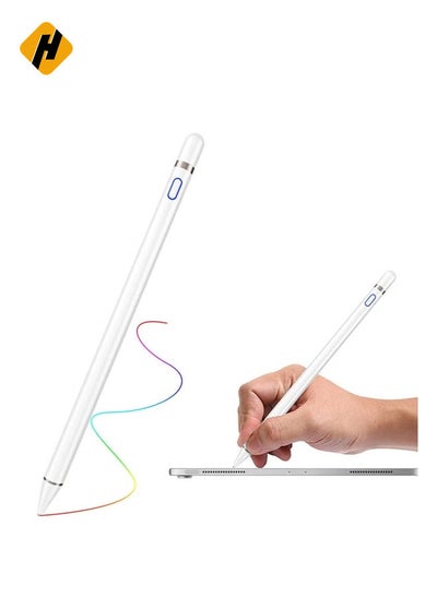 Buy High Tech Smart Stylus Pen For iPad/ Tab/ Mediapad White in Saudi Arabia