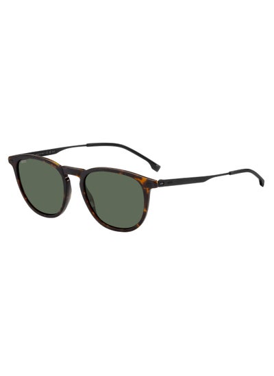 Buy Men's UV Protection Rectangular Shape Stainless Steel Sunglasses BOSS 1639/S GREEN 44 - Lens Size: 44.3 Mm - Hvn Mtblk in UAE