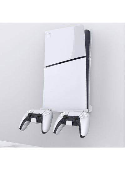 Buy Wall-mounted Display Stand for PS5 Slim, Wall-mounted Console and Controller Storage Holder in Saudi Arabia