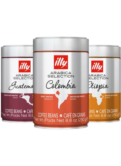 Buy Illy Selection Bean Coffee, 3x250g Cans in UAE