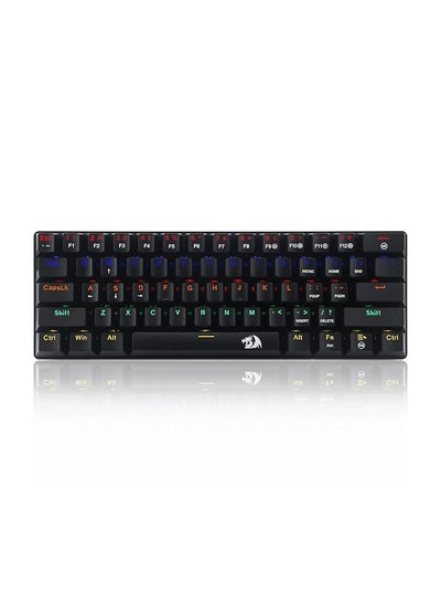 Buy K613 60% Mini Mechanical Gaming Keyboard 61 Key Tenkeyless Rainbow LED Backlit Wired Computer Keyboard with Blue Switches for Windows PC in UAE