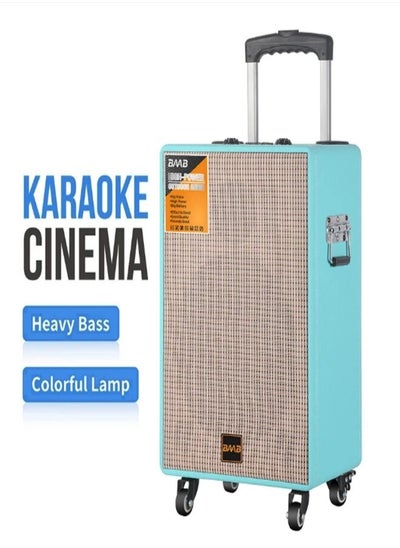 Buy Karaoke Bluetooth Speaker,Party Box, Outdoor Subwoofer Sound System,TF/FM Radio with Microphone. in Saudi Arabia