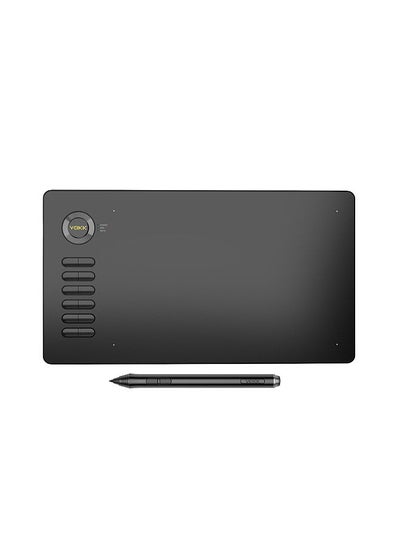 اشتري Drawing Tablet A15 Graphic Tablet 10x6 inches Digital Drawing Tablet with 8192 Induction Levels 5080 LPI Black Button في الامارات