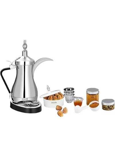 اشتري Gulf Dalla Electric Coffee Maker 1000W 1000ml Silver -GA-C81839S في الامارات