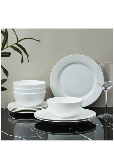 Buy 18 Piece White Melamine Serving Set in Saudi Arabia