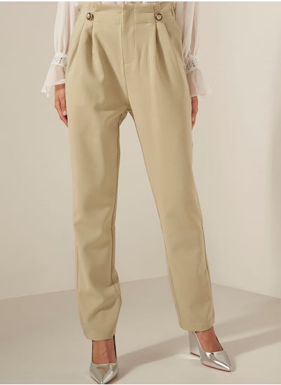 Buy High Waist Pleated Pants in UAE