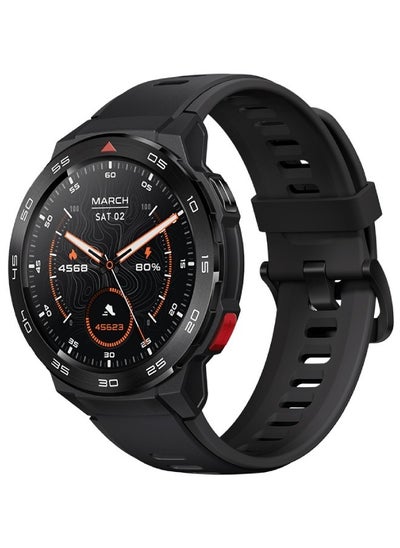 Buy Mibro Smart Watch GS Pro (Black) - 1.43" Amoled Display, Bluetooth Calling, 20 Day Battery Life, 5ATM Waterproof, GPS Positioning, 105 Sports Modes, Heart Rate Monitoring, Sporty Style Strap in Egypt