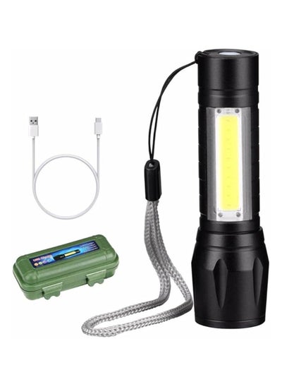 Buy Flashlight Battery Charging USB -3 LED light modes in Egypt