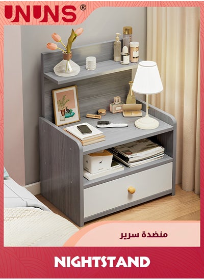 Buy NightStand,Bedside Table Side Table With Storage Drawer ,Easy Assembly Bedside Storage Cabinet Organizer For Living Room Bedroom Office in Saudi Arabia