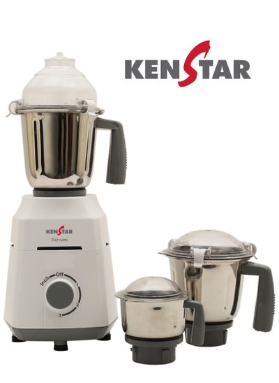 Buy Mixer Grinder with Powerplus Hybrid Motor and 3 Multi Function Stainless Steel Jars 1000W-TATVAM 1000 in UAE