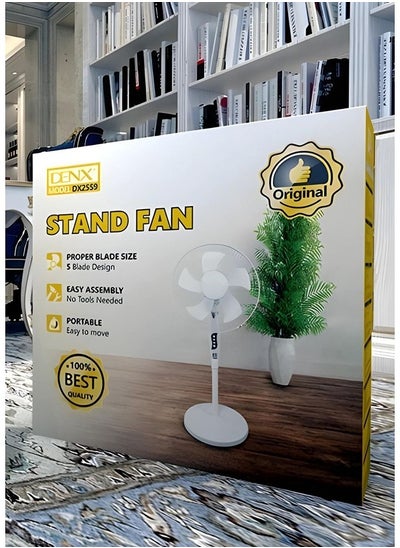 Buy Pedestal fan with oscillating function, white in Saudi Arabia