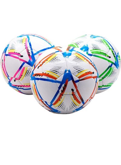 Buy Soccer Ball Size 5 For Youth And Adult Official Size Wear-resisting Football 1pc in Saudi Arabia