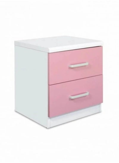 Buy Kassy Youth Nightstand - Elegant Design in White and Pink in Saudi Arabia