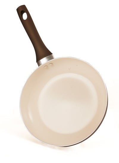 Buy Ceramic Frying Pan - Durable, Easy to Clean, Heat-Resistant Handle, and High-Grade Material in Saudi Arabia