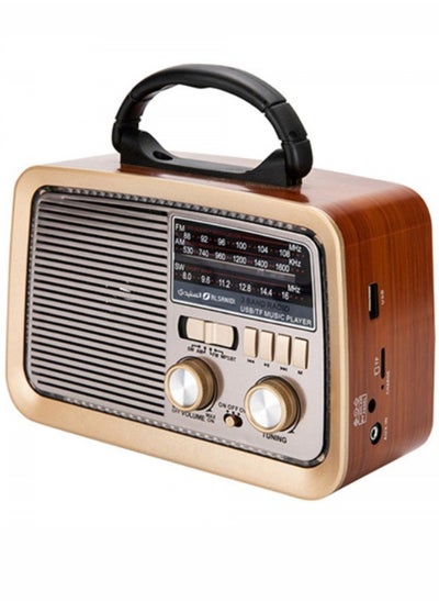 اشتري "Classic Portable Radio with Bluetooth Speaker: DENX/DX2427 Brand Dink's" في الامارات