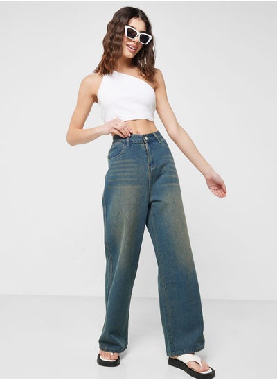 اشتري Narrow Cut Wide Leg Jeans في السعودية