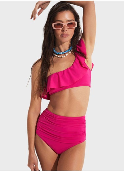 Buy Ruffled One Shoulder High Waist Bikini in UAE