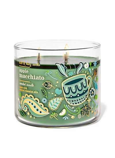 Buy Apple Macchiato 3-Wick Candle in UAE