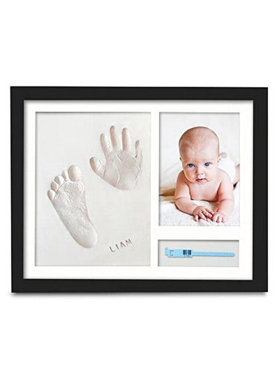 اشتري Baby Footprint Kit Baby Hand And Footprint Kit Baby Shower Gifts For Mom Baby Keepsake Personalized Baby Picture Frame Print Kit Baby Handprint Kit Baby Registry (Onyx Black) في الامارات