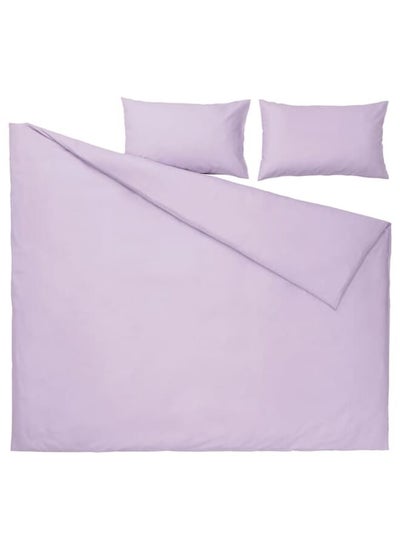 Buy Duvet cover and 2 pillowcases, lilac, 240x220/50x80 cm in Saudi Arabia