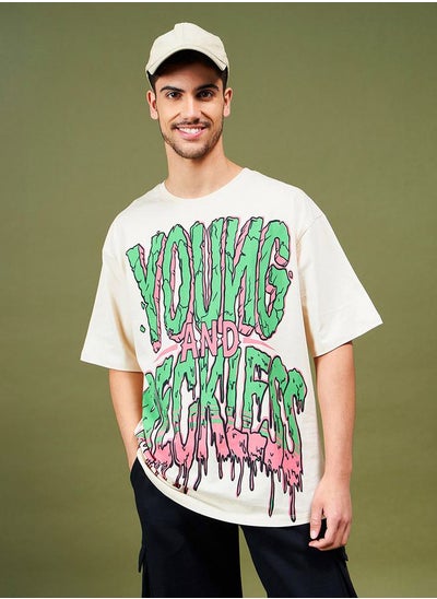 اشتري Oversized Young & Reckless Graphic T-Shirt في السعودية