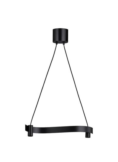 Buy Pendant Lamp Wave Shaped Black 60 Cm in Saudi Arabia