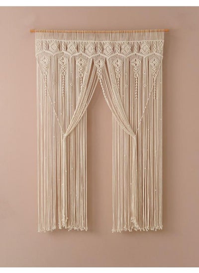 Buy Macrame Curtain, Macrame Wall Hanging Door Curtain Wedding Backdrop Window in Egypt