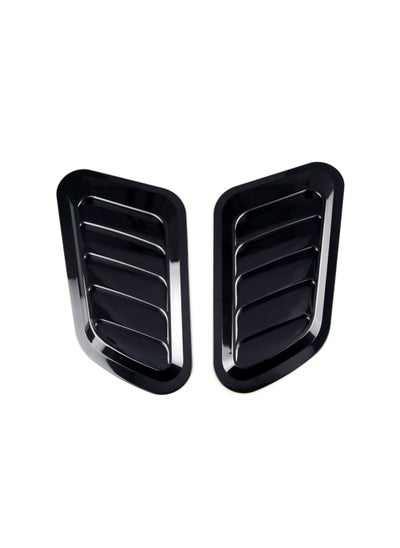 اشتري Car Hood Vent Hood Scoop, 2pcs Universal Width Hood Air Intake Trim Cover Decorative and Functional for Airflow Intake Car and Truck Air Vent Accessories في الامارات