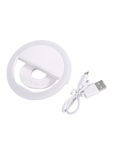 Buy Sg-11 Mini Rechargeable Phone Led Selfie Lamp Ring Light White in Saudi Arabia