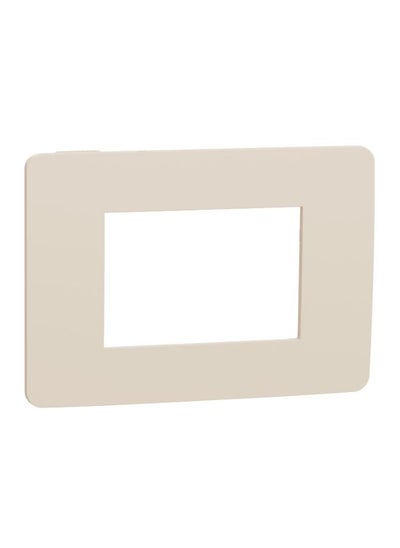 Buy Unica Studio Cover Frame 1 Gang, 3 Modules, Beige in Egypt