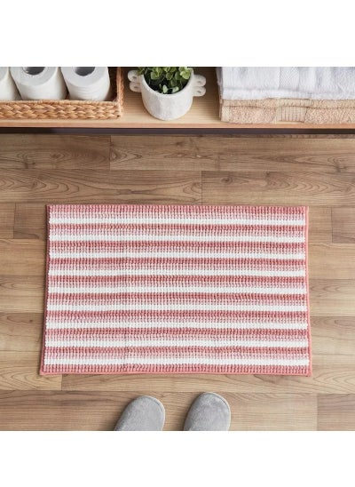 Buy Camila Yarn Dyed Chenille Bathmat - 45x70 cm in Saudi Arabia