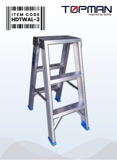 Buy Heavy Duty Two Way Aluminium Ladder 3 Steps in UAE