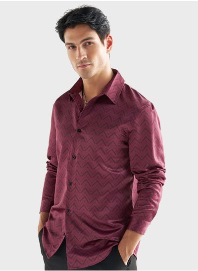 Buy Printed Regular Fit Shirt in UAE